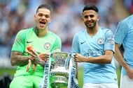Riyad Mahrez (right)